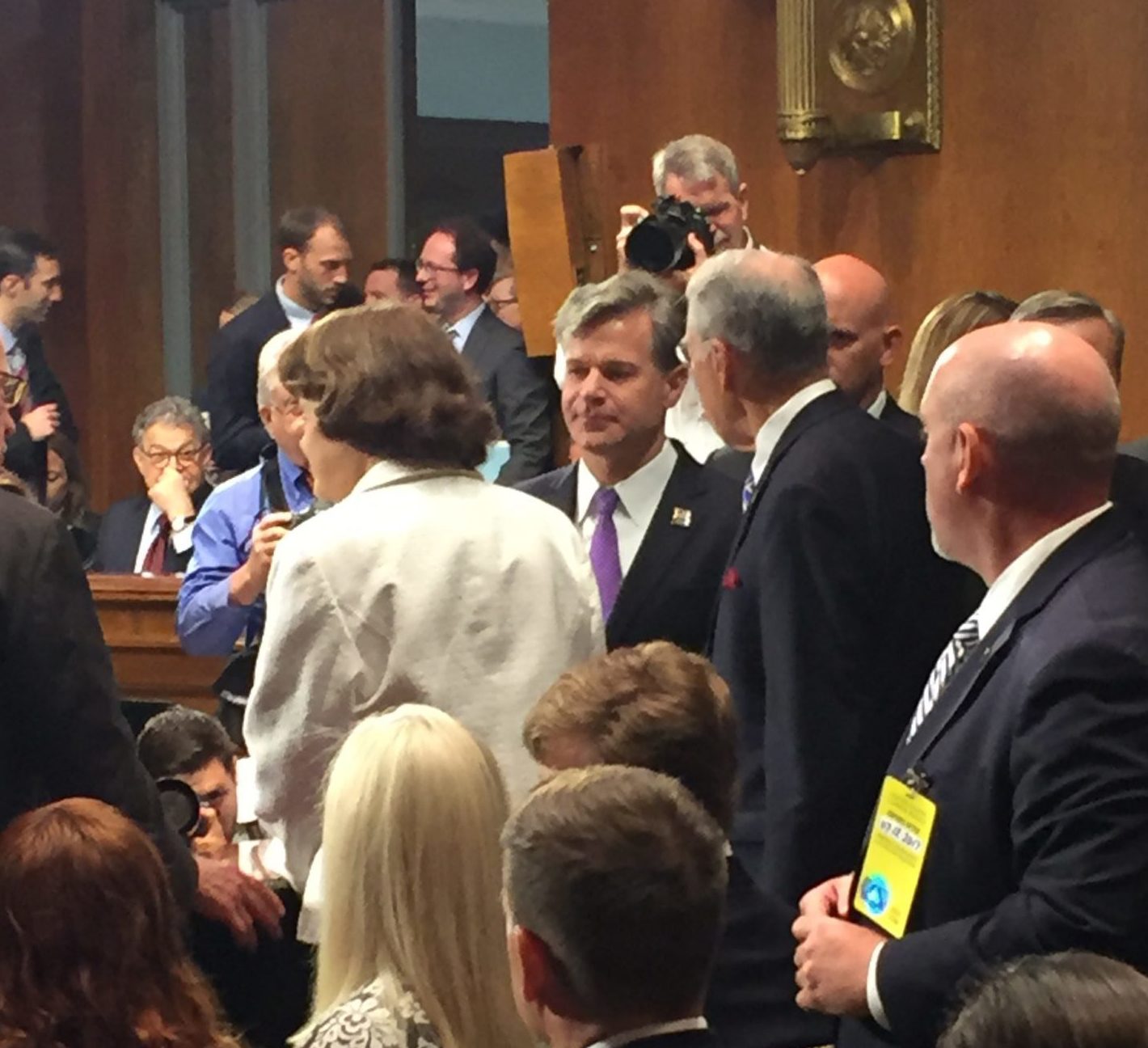 Democrats and Republicans show strong support for FBI nominee Wray